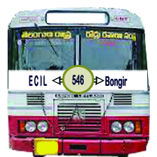 ECIL     to    Bongir,                    Bongir      to     ECIL