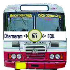 Dharmram      to     ECIL,                         ECIL     to    Dharmaram