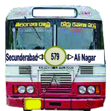 Secunderabad      to     Ali Nagar,                       Ali Nagar     to    Secunderabad