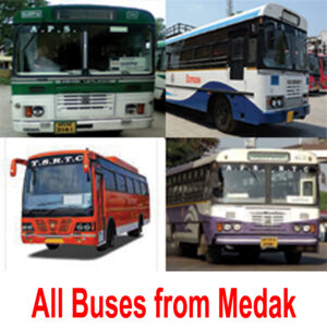 All Buses Timings from Medak