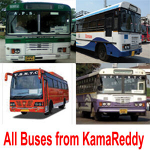All Buses Timings from KamaReddy