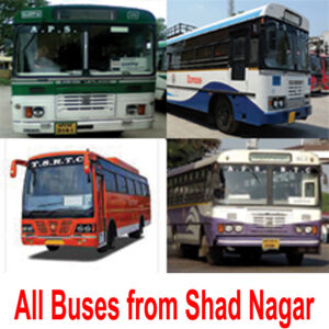 All Buses Timings from Shad Nagar