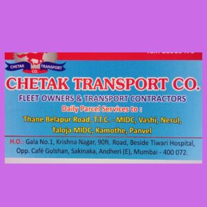 Chetak Transport Company, Mumbai